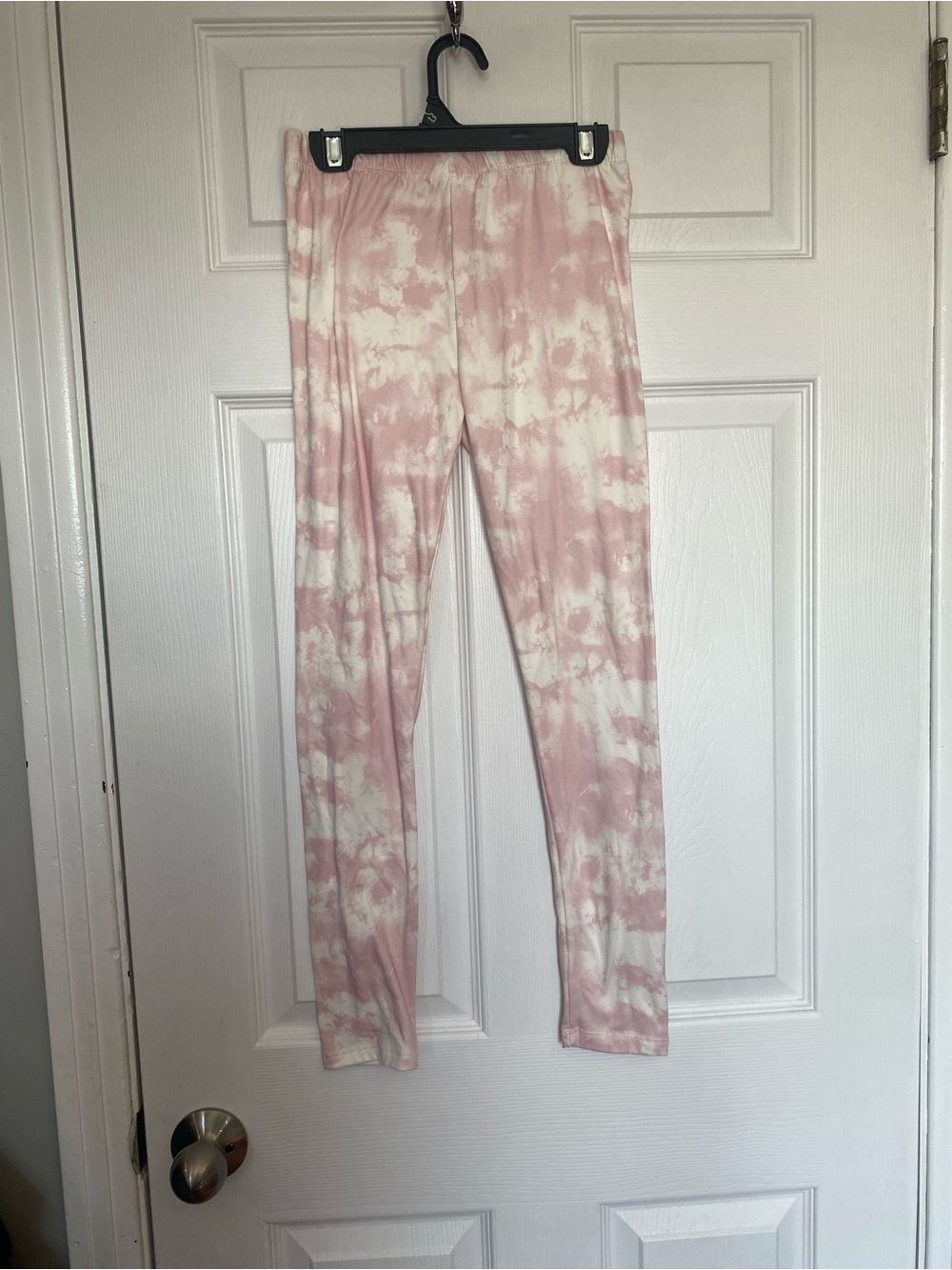 UKids Pink White Tie Dye Leggings Girls Size M 10/12 Activewear Pants